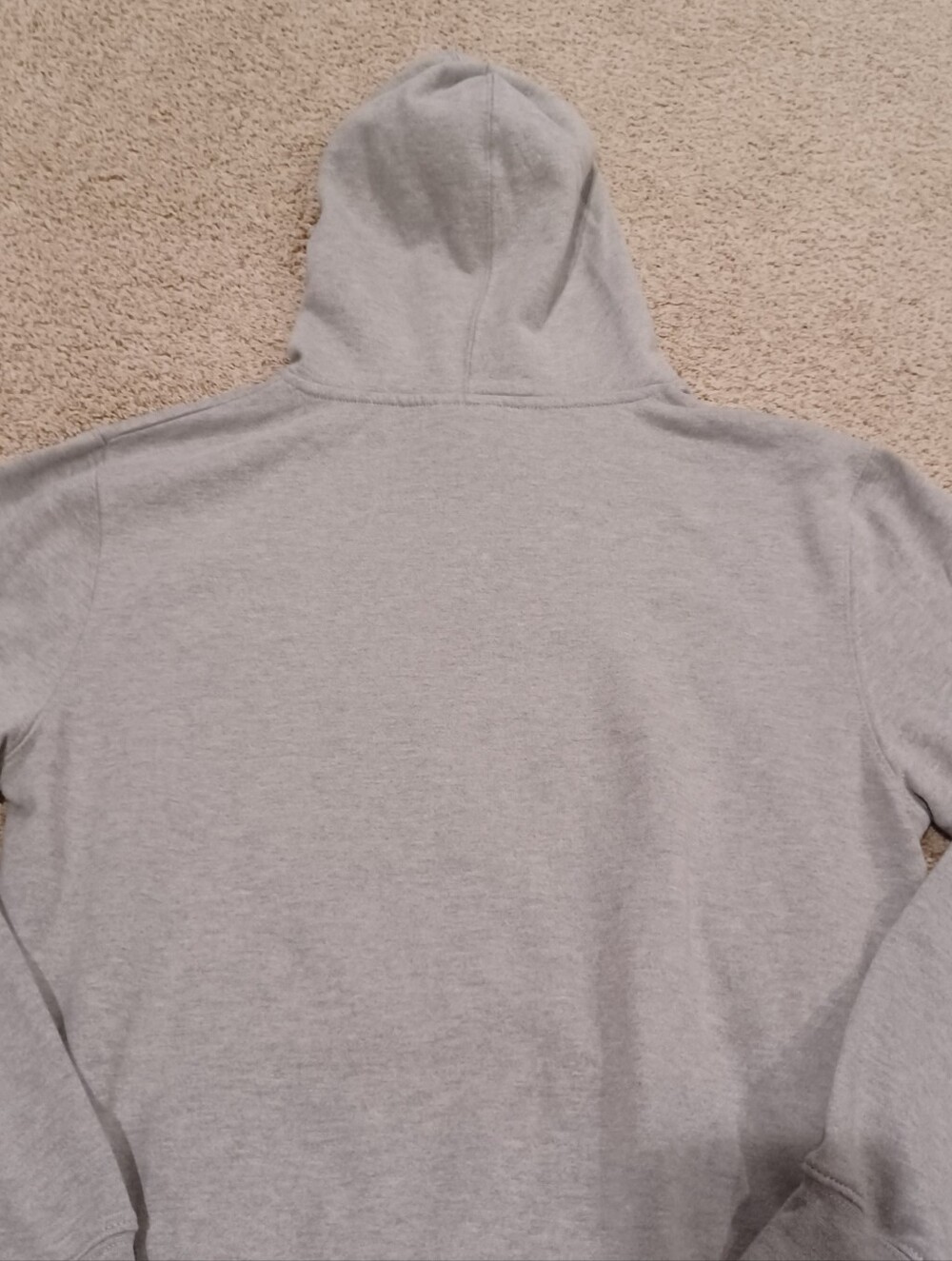 Notre Dame Men's Gray Hoodie with Navy & Gold Crest Size S - Picture 5 of 9
